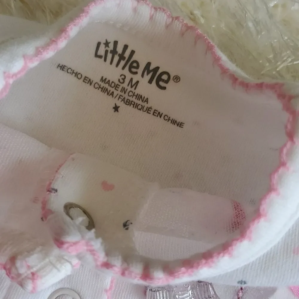 3 month little me footed onsie. NWOT